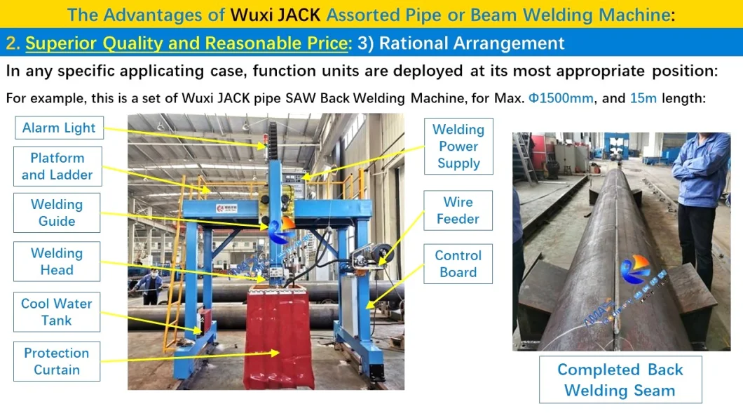 Automatic Pipe Flange Welding Weld Machine Equipment Internal External Longitudinal Circumferential Seam