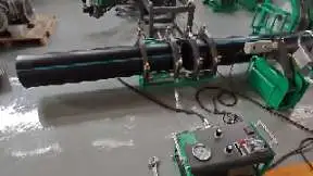 Máquina de soldadura hidráulica 90 da tubulação do HDPE da máquina de soldadura por fusão da extremidade do soldador da extremidade